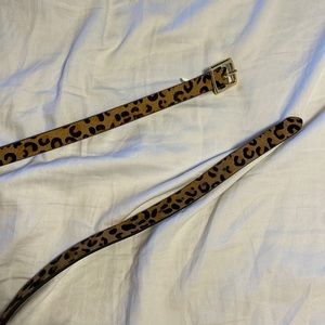 Womens Leopard print belt